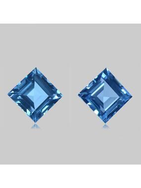 10 Carats of Paired Sky Blue Topaz Gemstones!!